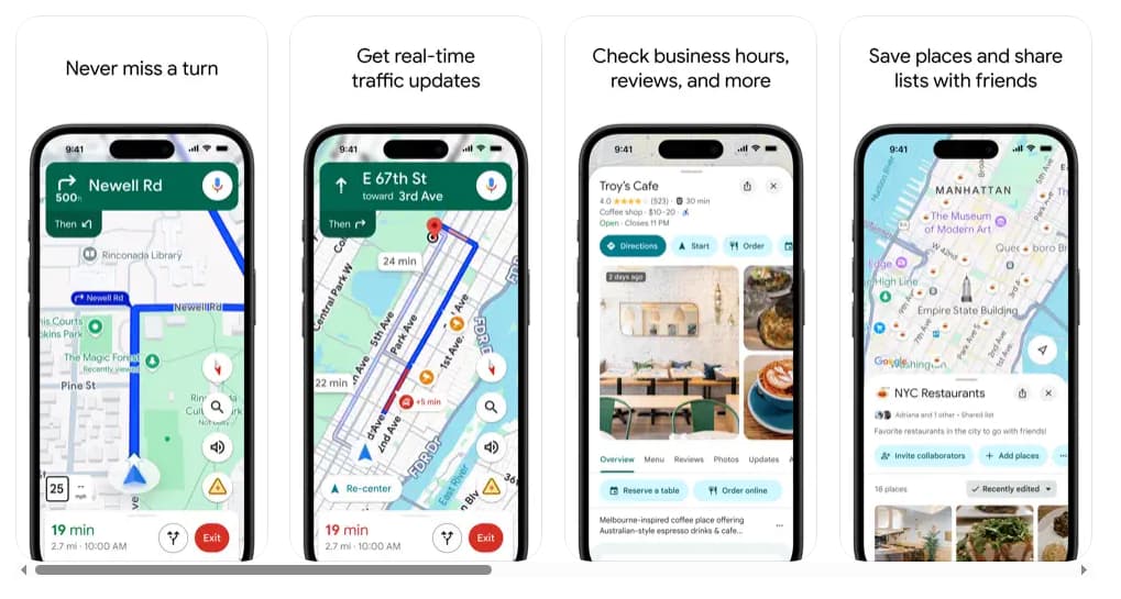 Core Features of Google Maps