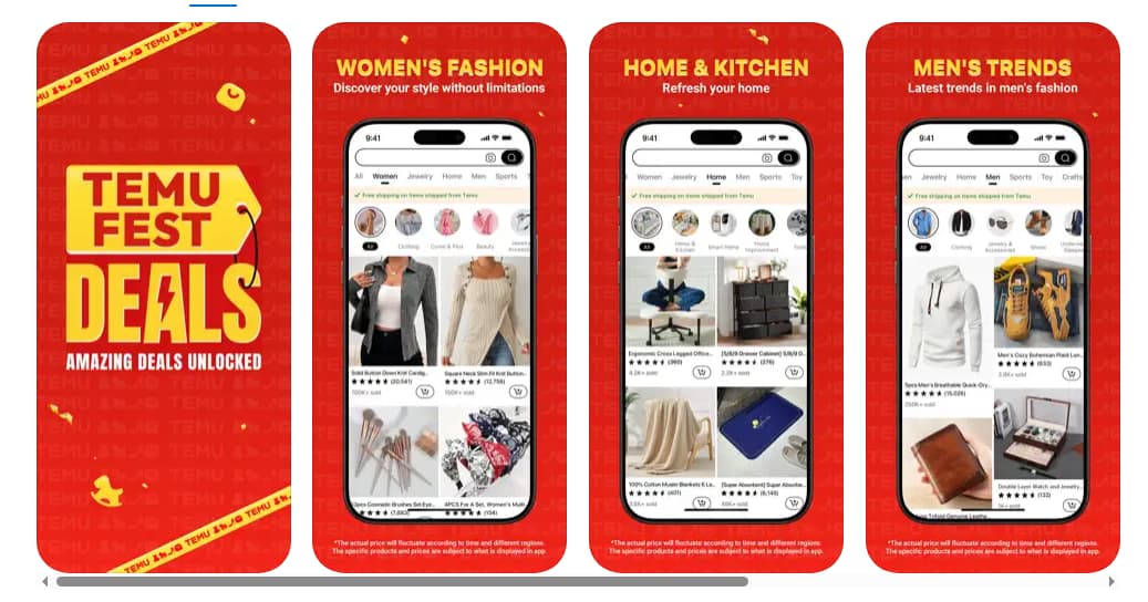 Key Features of Temu