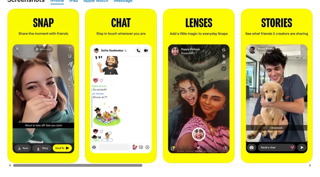 Key Features of Snapchat