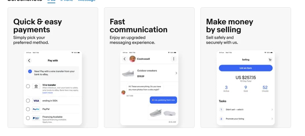 Key Features of eBay Online Shopping & Selling