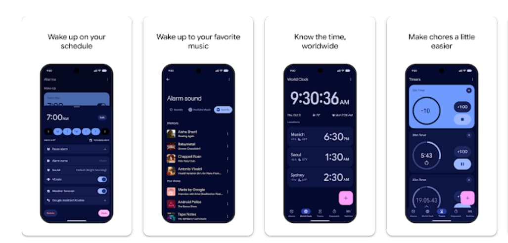 Timers and stopwatch for everyday productivity