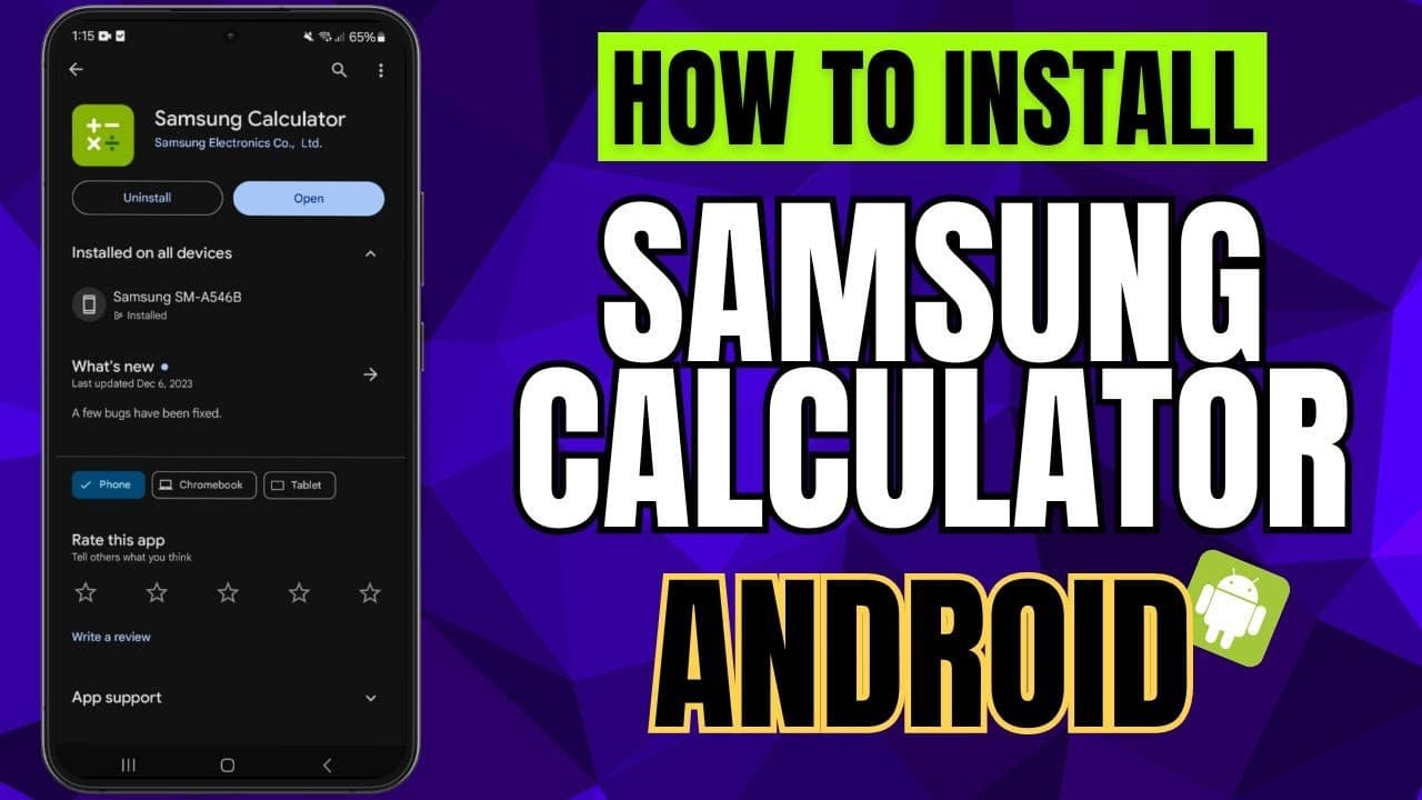 Key Features of Samsung Calculator